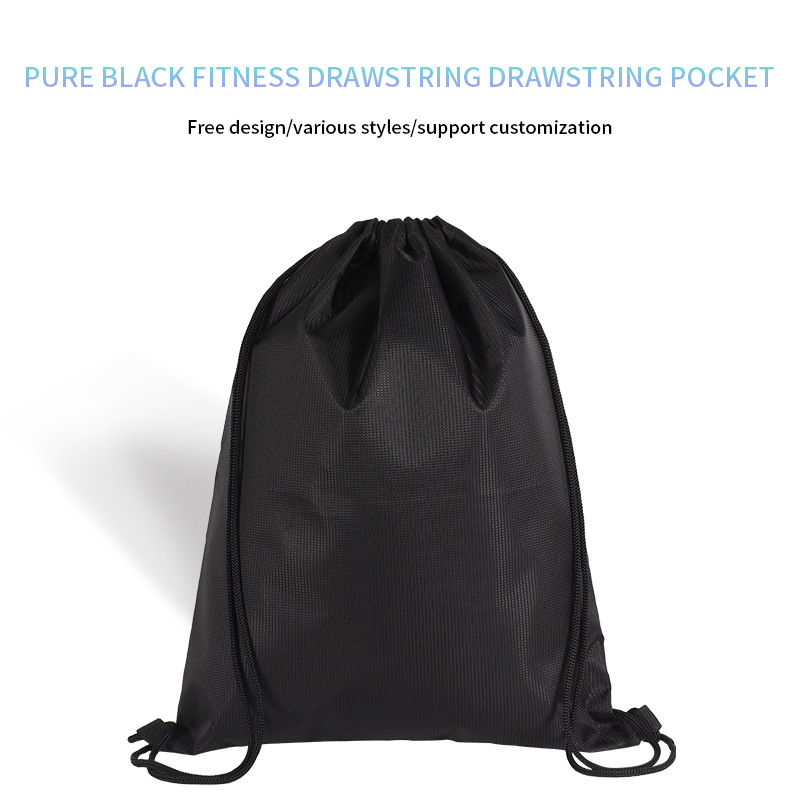 Sport Fitnessstudio Polyester Rucksack Draw String Advertising Custom Tasche