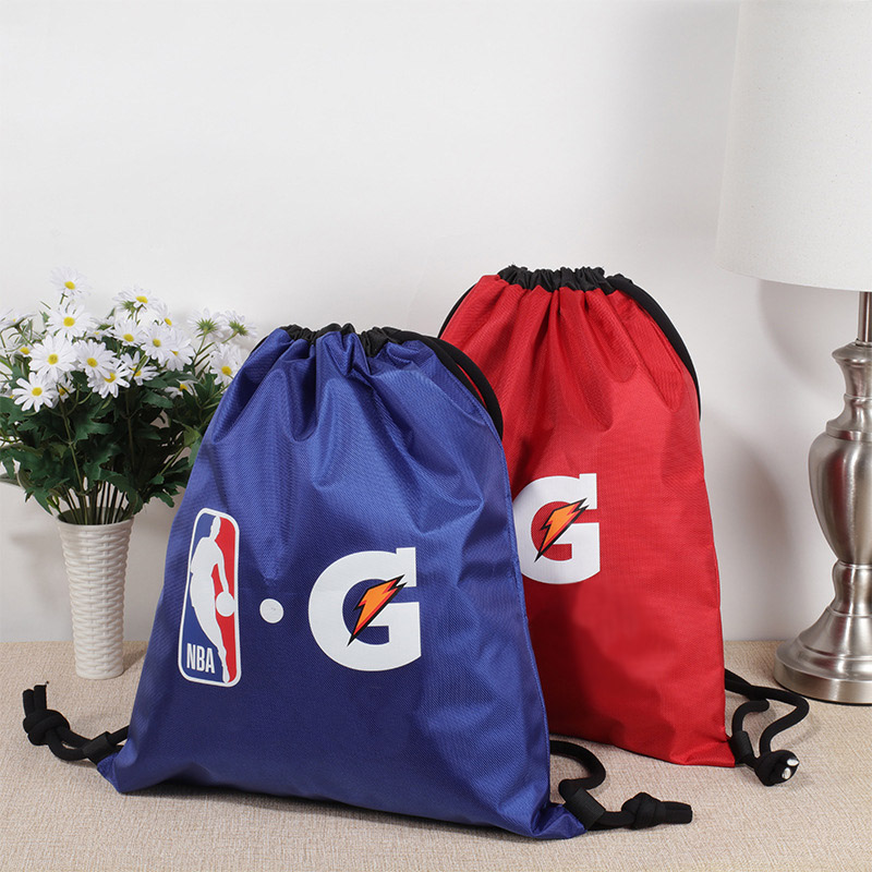 Polyester wasserdichte Kordelkordel Basketball Sackpack Saite Custom Tasche