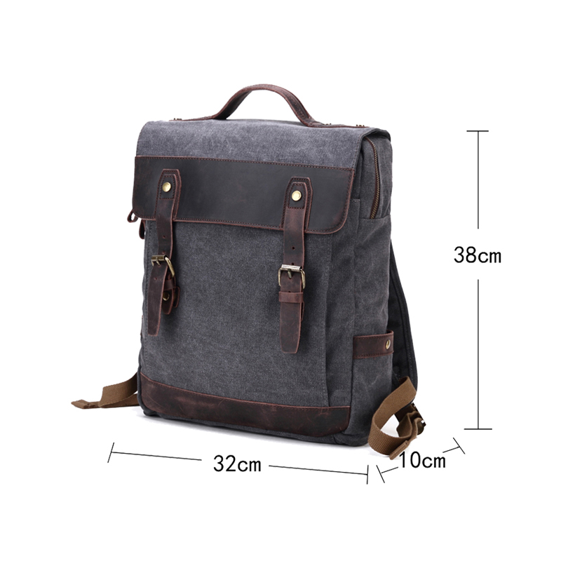 Laptoptasche aus echtem Leder mit Taschen