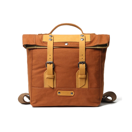 Outdoor-Rucksack, trendiger Canvas-Leder-Rucksack für Mädchen