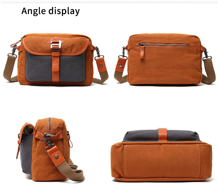 Canvas-Schulter Unisex Casual Messenger Umhängetasche