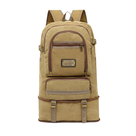 Multi-Pocket Canvas große Outdoor-Tasche Camping Outdoor-Rucksack