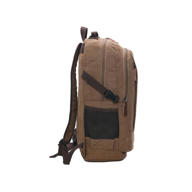 Mini-Rucksack aus schwarzem Canvas für Laptop