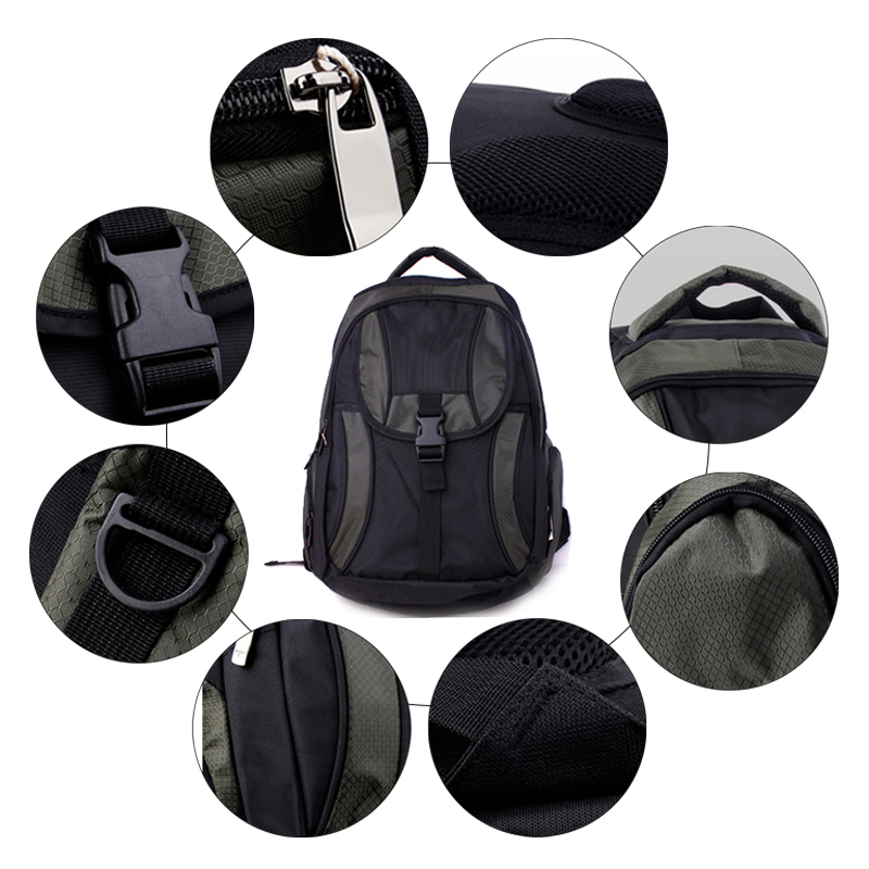 Werksseitig haltbarer Reiserucksack Polyester-Laptop-Rucksack