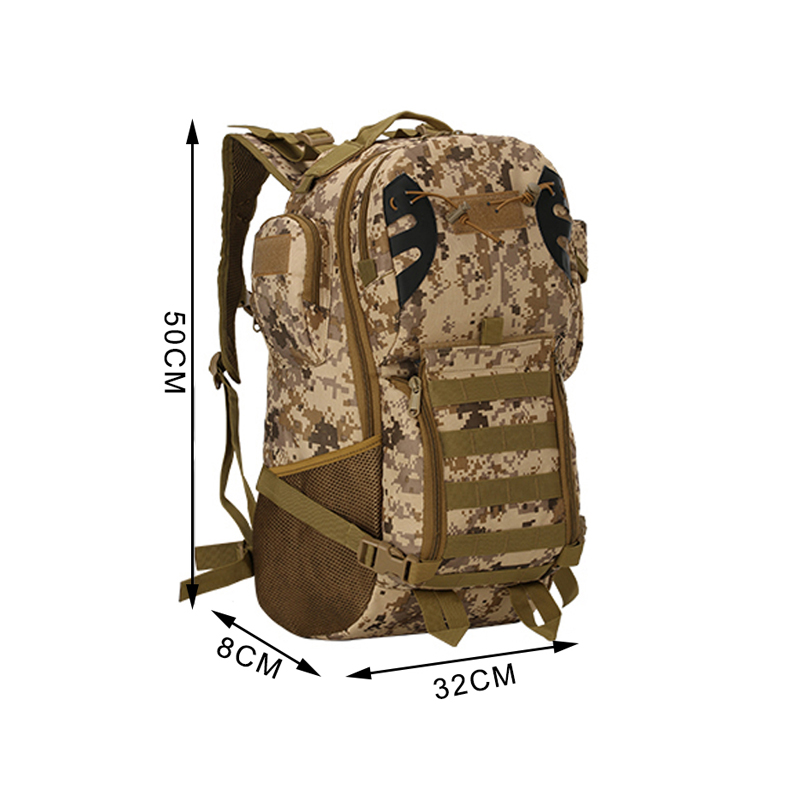 45L wasserdichter Molle-Militärrucksack für Outdoor-Wanderungen