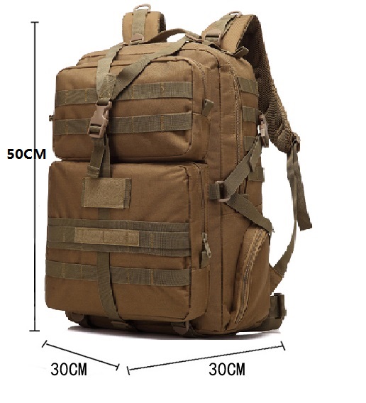 Großer taktischer Militärrucksack mit 3P-Molle-Camouflage