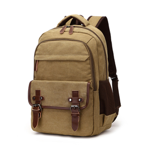 Männer Student Laptop Canvas Rucksack für College