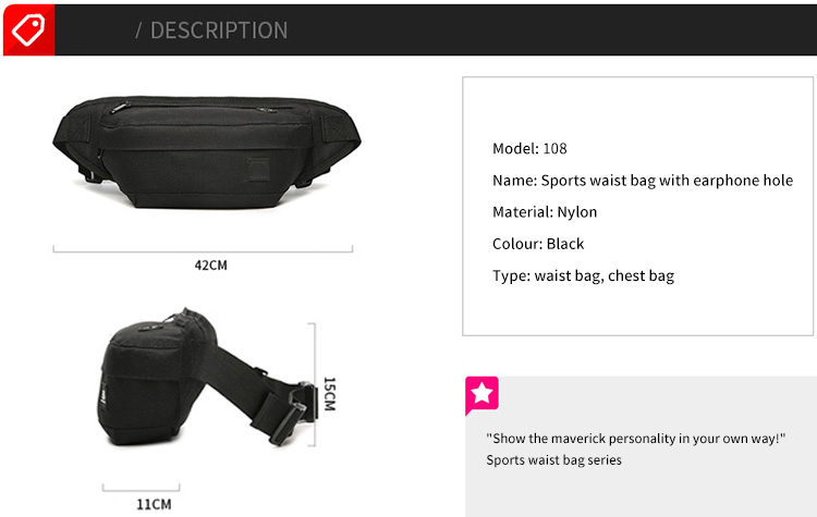 Nylon-Fanny-Pack-Sport-Lauf-Taillen-Hüfttasche