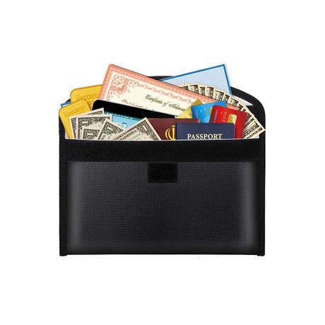 Feuerfeste Safe Bill Letter blockiert wasserdichte Dokument Custom Bag