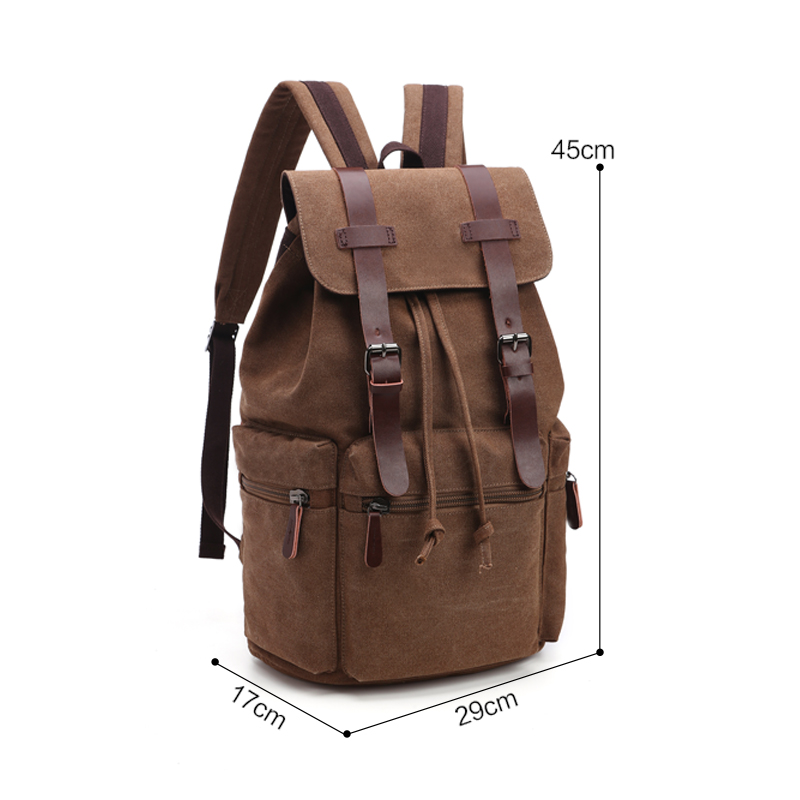 kleiner Coffee Canvas Rucksack für die Jugend