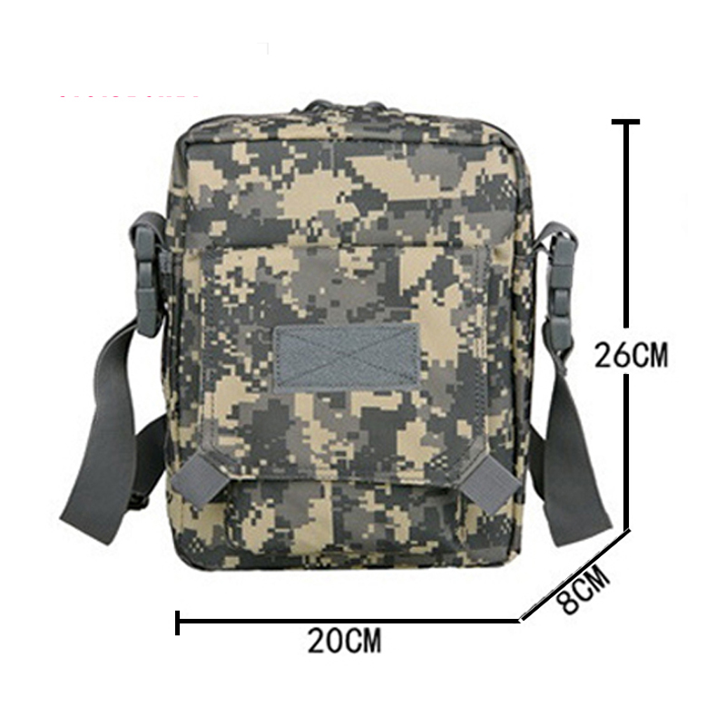 Herren Umhängetaschen Military Black Messenger Camouflage Tasche