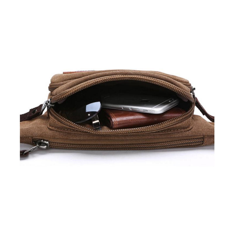 Benutzerdefinierte Fanny Pack Canvas Mann Sport Gürteltasche