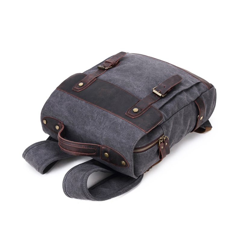 Laptoptasche aus echtem Leder mit Taschen