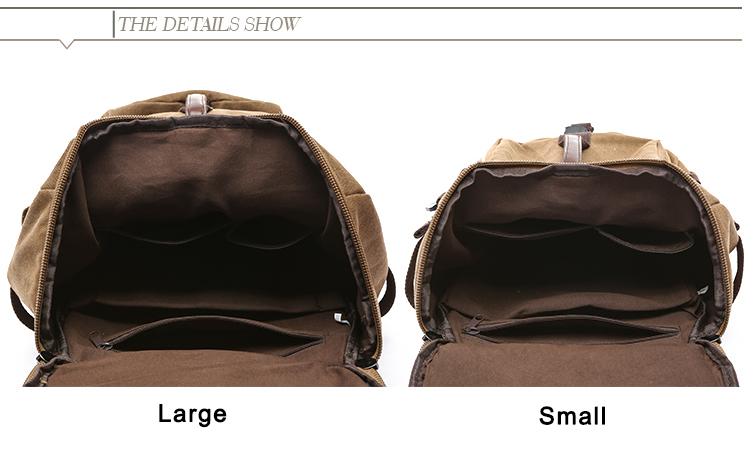 Duffel Laptop strapazierfähige Segeltuchtasche Rucksack mit Taschen