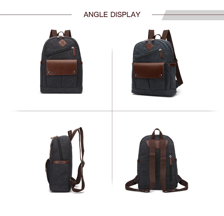 Männer reisen Computer Canvas Bag Rucksack für College