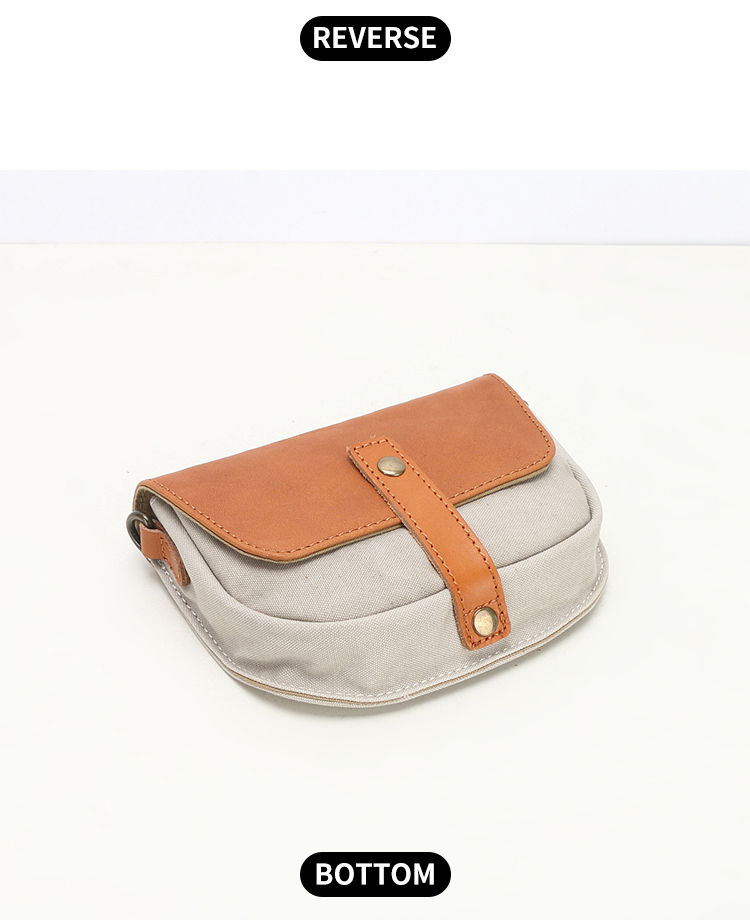 Canvas-Leder-Umhängetasche Shopping Messenger Umhängetasche