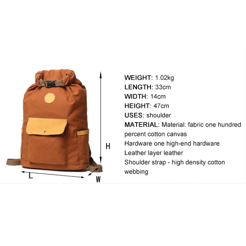 unisex packsack frauen baumwolle bookbag canvas bag rucksäcke