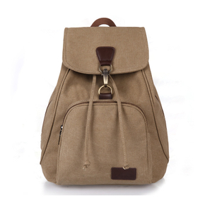 Canvas Retro Outdoor Rucksack Schultasche Kordelzug Rucksack Tasche