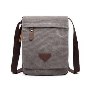 Männer Sling 16oz Messenger Canvas -Taschen mit Logo