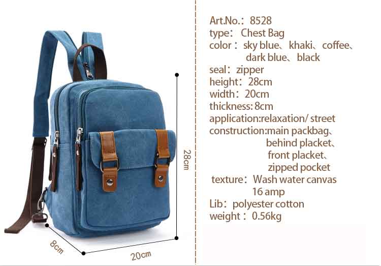 Mini-Laptop Canvas Bag Rucksack im Winter