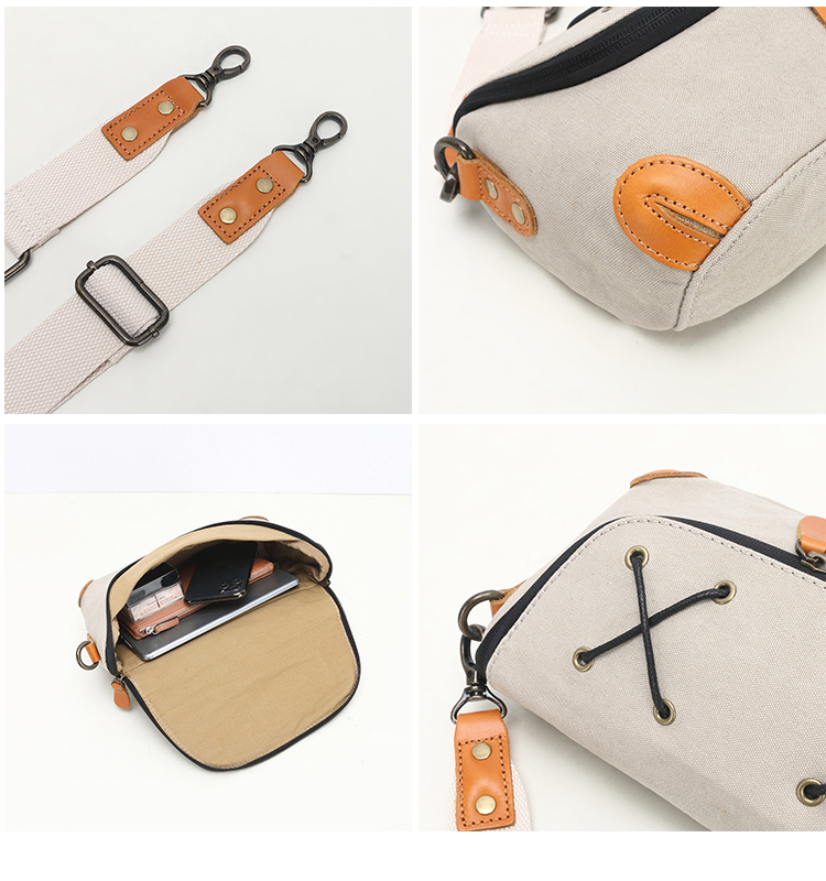 Canvas-Baumwoll-Sling-Boy-Schulter-Crossbody-Umhängetasche