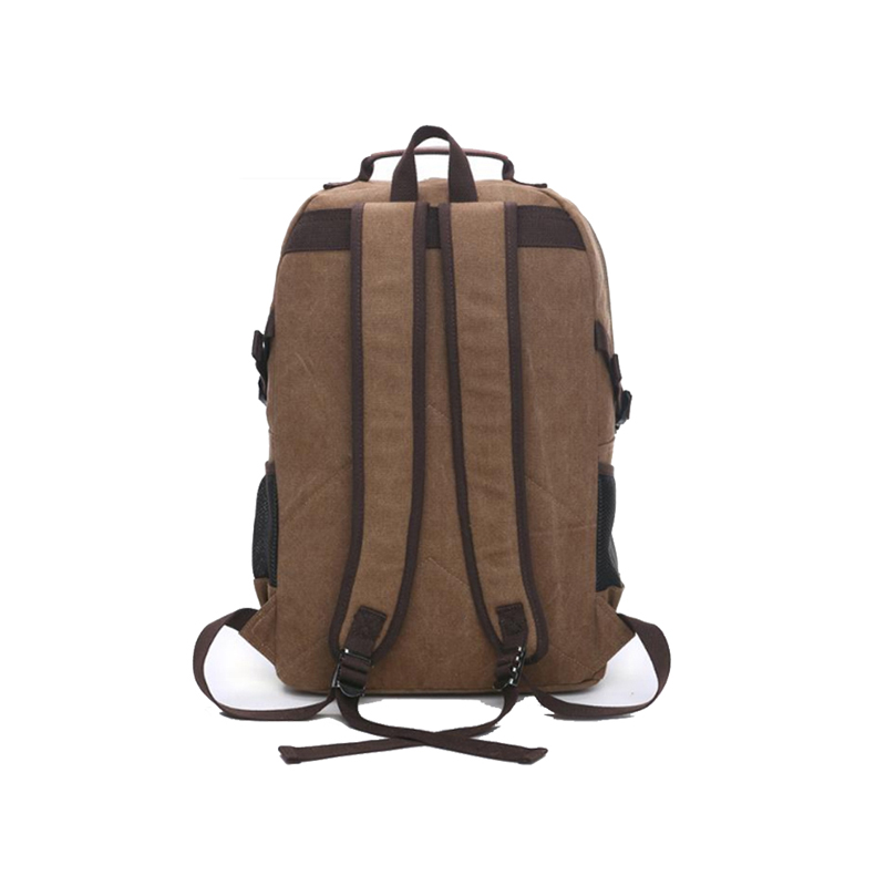 Mini-Rucksack aus schwarzem Canvas für Laptop