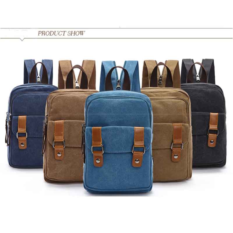 Mini-Laptop Canvas Bag Rucksack im Winter