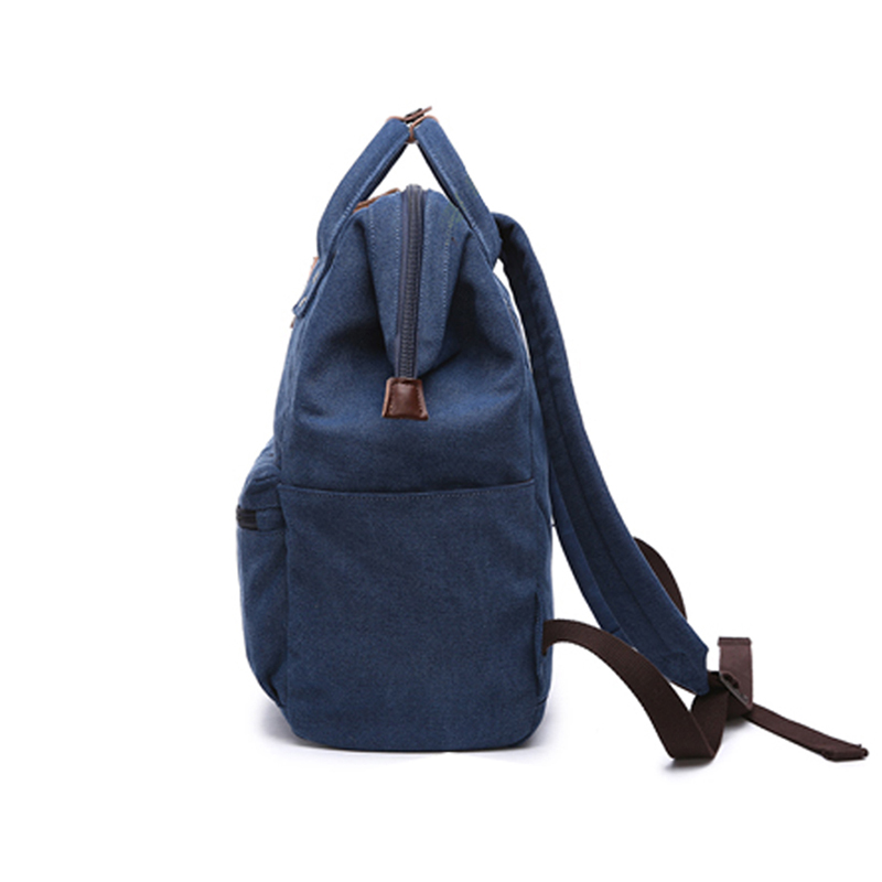 Unisex Schultasche Plain Canvas Mode College Rucksäcke