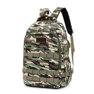 Camouflage Canvas strapazierfähige Laptop-Rucksack für die tägliche Schule