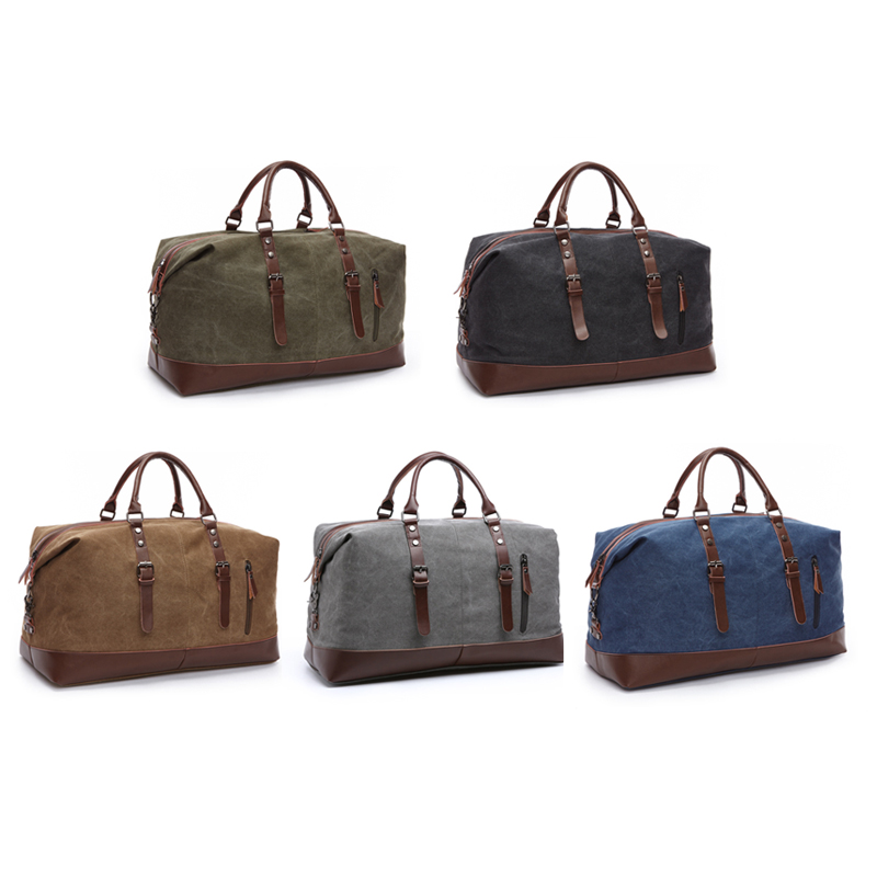 Custom Weekend Overnight Men Travel Canvas Seesack