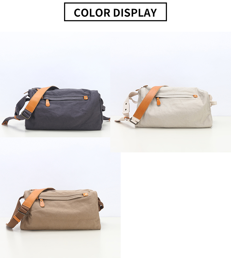 Canvas-Baumwoll-Sling-Herren-Crossbody-Kurier-Umhängetasche