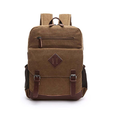 kleiner Coffee Canvas Rucksack für Laptop