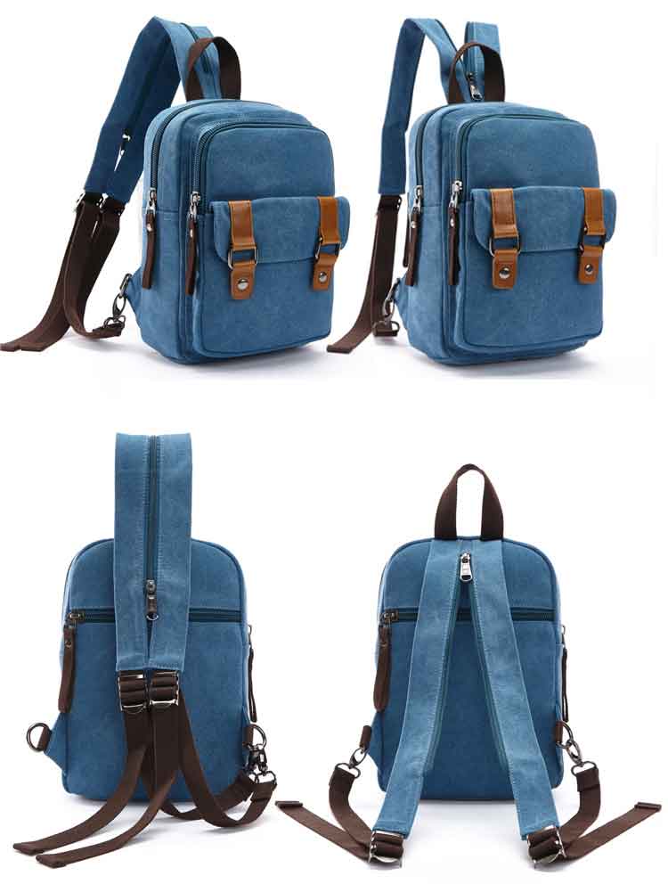 Mini-Laptop Canvas Bag Rucksack im Winter