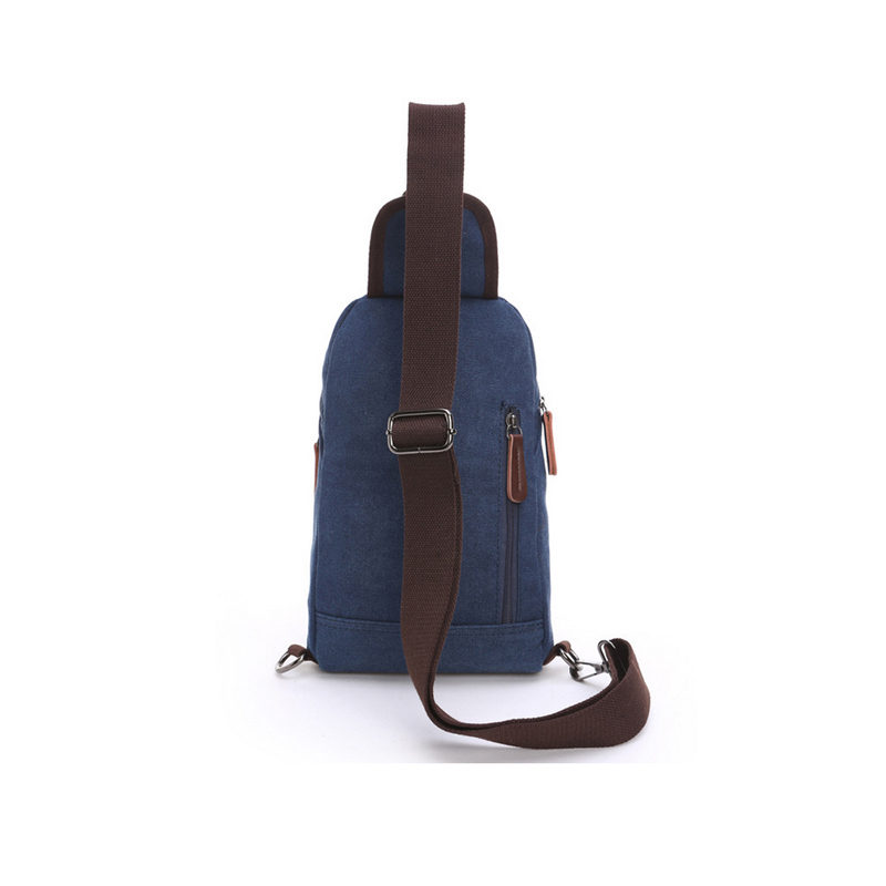 benutzerdefinierte Canvas One-Shoulder-Rucksack-Sling-Mini-Brusttasche