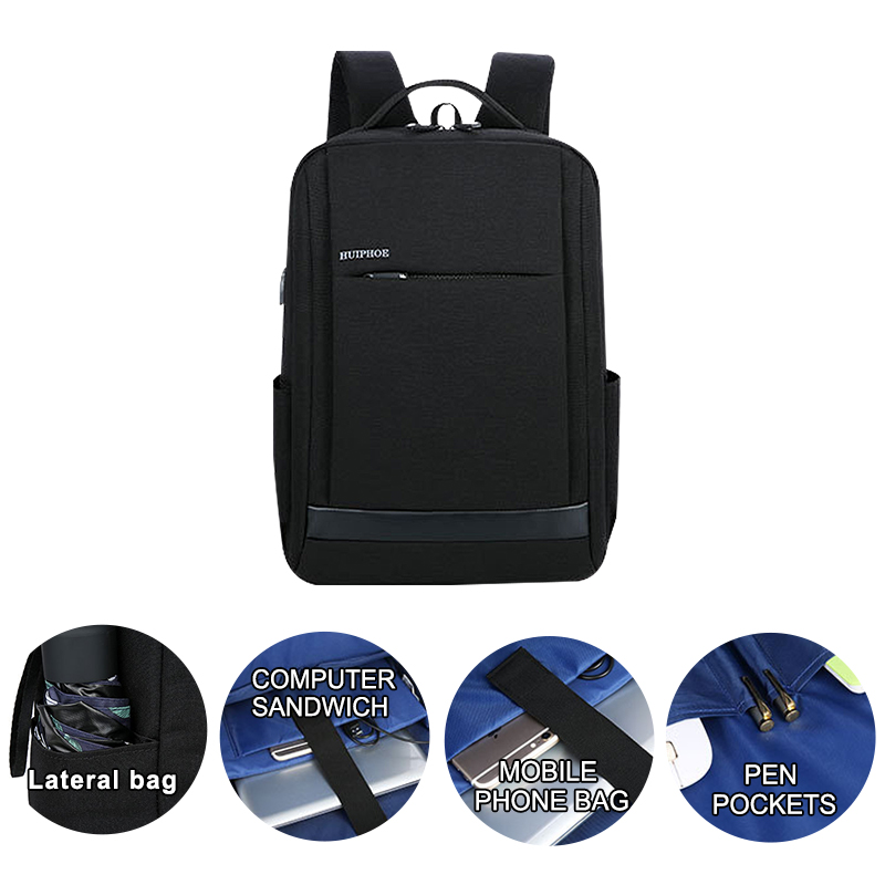 Kundenspezifischer wasserdichter USB-Business-Laptop-Rucksack mit Diebstahlschutz