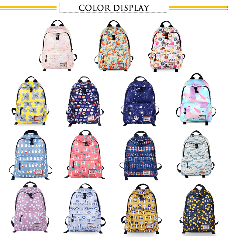 Kid Polyester bedruckter Bagpack Travel Custom School Rucksack